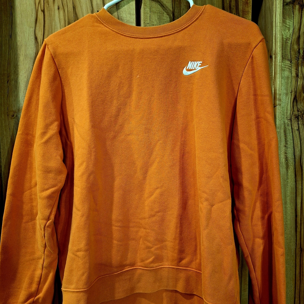 Nike Womens Vibrant Orange Crewneck Sweater
